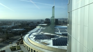 A photograph of the Oregon Convention Center.
