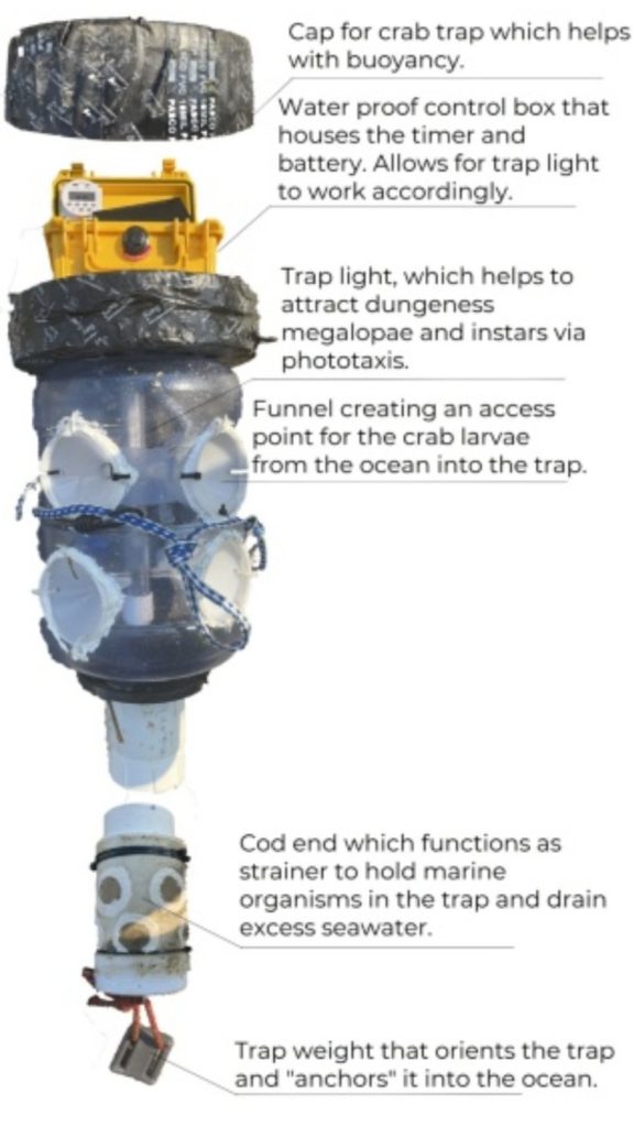 Diagram of the larval light trap made by Lab member Prasis Pandey.

