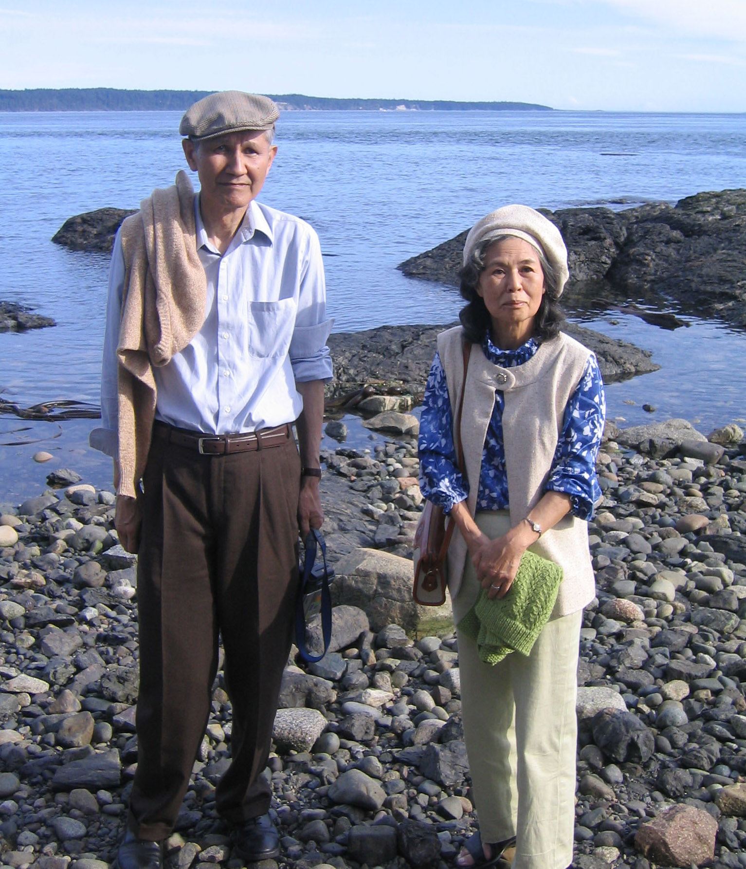 Osamu and Akemi Shimomura in Friday Harbor 2004