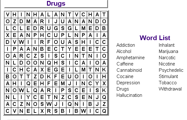 drug-word-search