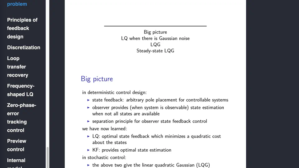 Advanced Control Systems II