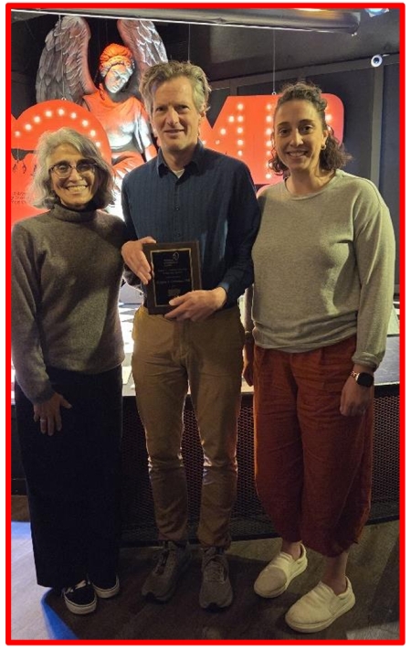 Crowther receiving the Guyton award, April 2026