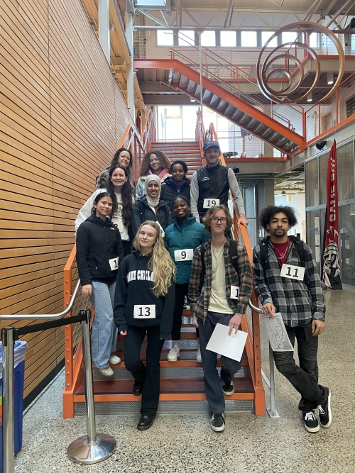 Happy pre-race students