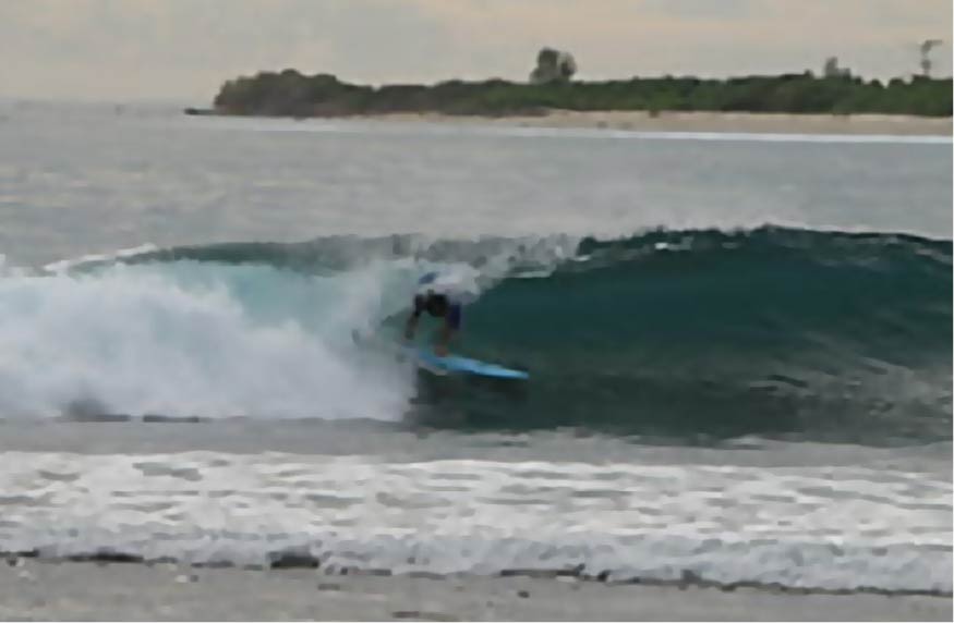 Gelb Surfs in Mentawai