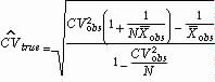 CV equation