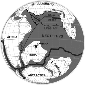 Cretaceous tectonic plates