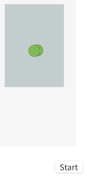Screenshot from FrogPond application. The user has put a pair of frogs together in a tank, one on top of the other.