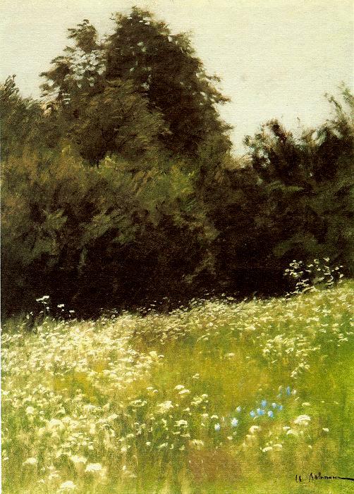 Levitan's Meadow at the Edge of a Forest