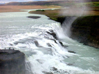 Gull Foss, a gigantic waterfall