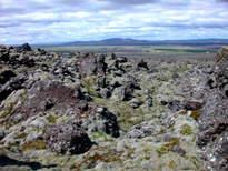 Hardened lava