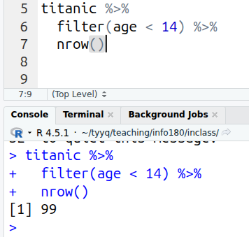 cursor at the end of pipeline, and results of the whole pipeline