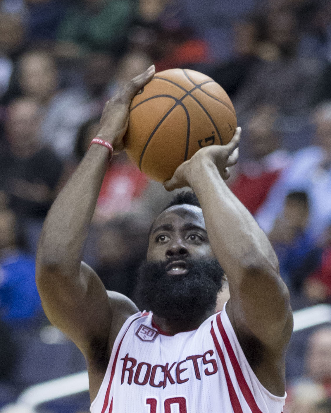 Harden playing for Rockets in 2016