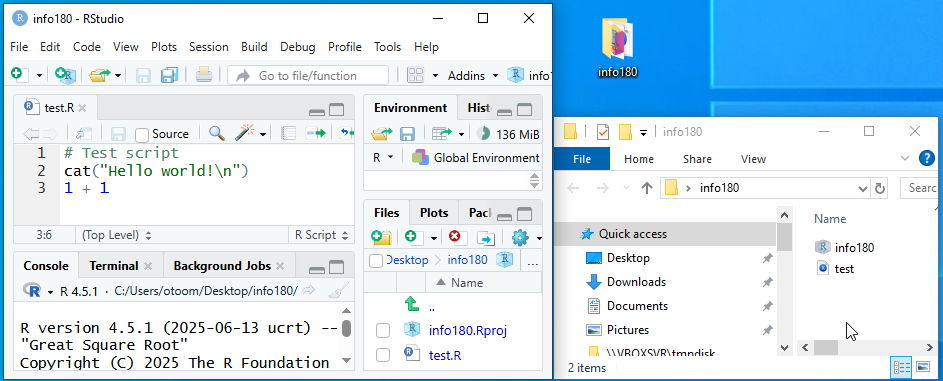 “info180” folder on Desktop