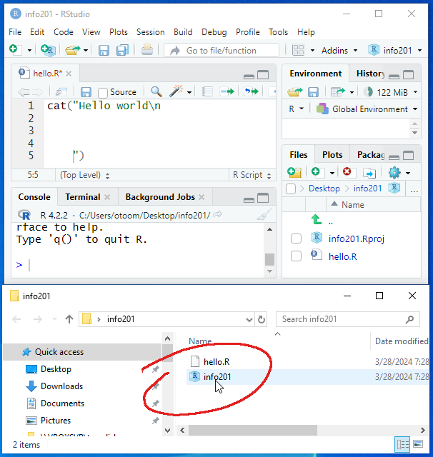 Rstudio project icon