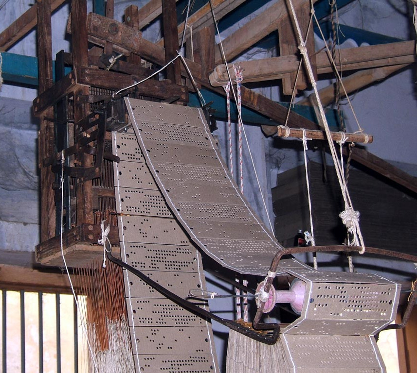 Jacquard loom in Varanasi, 2009