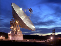 Deep Space Network 70-meter antenna in Goldstone, California