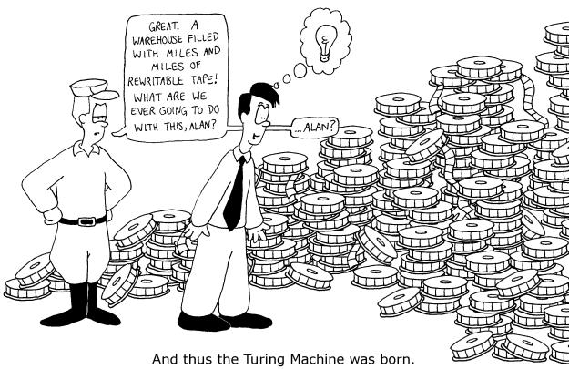 How the first Turing machine was born