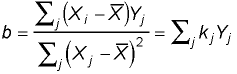 simplifed formula for the slope