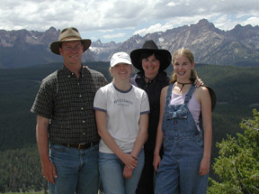 Family at Idaho Rocky Mountain Ranch