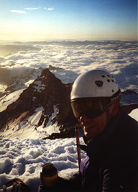 Tom resting at the top of Cleaver