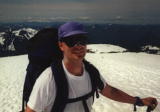 Tom training on Mt. Rainier